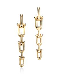 Tiffany Women's Graduated Link Earrings Golden
