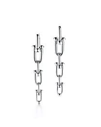 Tiffany Hardwear Graduated Link Earrings Silver