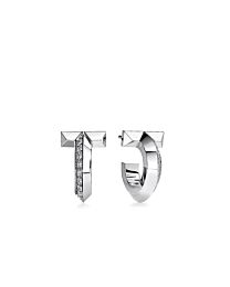 Tiffany T T1 Hoop Earrings Silver