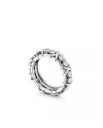 Tiffany Sixteen Stone Ring Silver