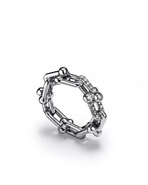 Tiffany Small Link Ring Silver