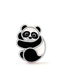 Van Cleef & Arpels Lucky Animals Panda Clip Silver