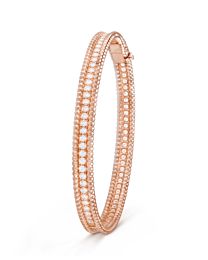 Van Cleef & Arpels Women's Perlee Diamonds Bracelet, 1 Row, Medium Model 