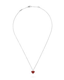 Van Cleef & Arpels Women's Sweet Alhambra Heart Pendant Red