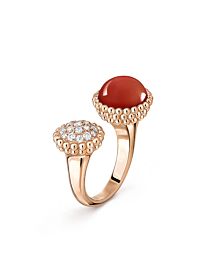 Van Cleef & Arpels Perlee couleurs Between The Finger Ring Red