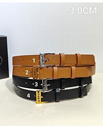 Prada Women's Logo Squared buckle belt