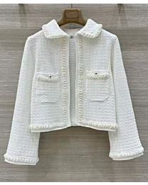 Chanel Women's Woolen Coat White