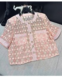 Chanel Women's Openwork Shorts Pink