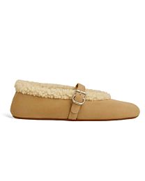 Alaia Women's Ballet Flats In Merino Shearling