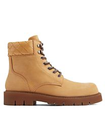 Bottega Veneta Women's Haddock Lace-Up Ankle Boot Apricot