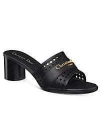 Christian Dior Women's D-Lane Heeled Slide Black
