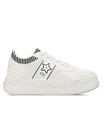 Christian Dior Women's Star Platform Sneaker White