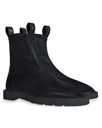 Celine Women's Flow Zip-Up Ankle Boots M365495 Black