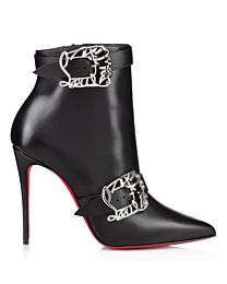 Christian Louboutin Women's Giddylina Booty 100 MM Black