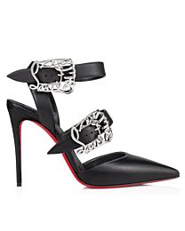 Christian Louboutin Women's Giddylina 100 MM Black