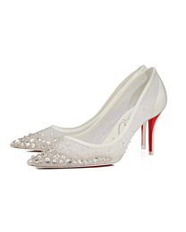 Christian Louboutin Women's Miss Z Sparkling White