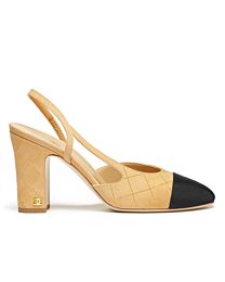 Chanel Women's Slingbacks G45509 Khaki