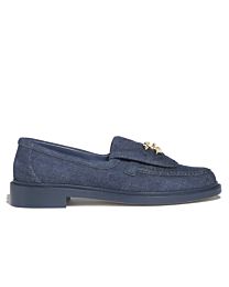 Chanel Women's Moccasins G45720 Dark Blue
