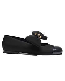 Chanel Women's Mary Janes Grosgrain & Calfskin G46811 Black