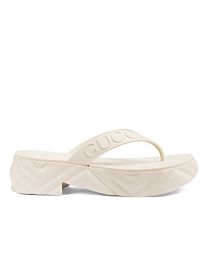 Gucci Women's Thong Platform Sandal 746334 White