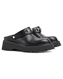 Gucci Unisex Horsebit Mules 835829 Black