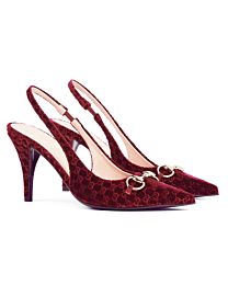 Gucci Women's Slingback Pump With Horsebit 835976 Mauve 
