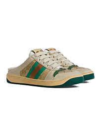 Gucci Unisex Screener Mules For Women Green