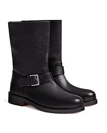 Hermes Women's Leo Ankle Boots 252092 Black