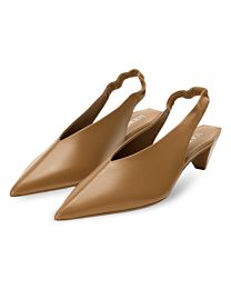 Loewe Women's Origami Cubic Lambskin Slingback Sandals 815S01
