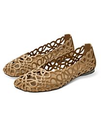 Loewe Women's Petal Anagram Ballerina In Lambskin LLST466