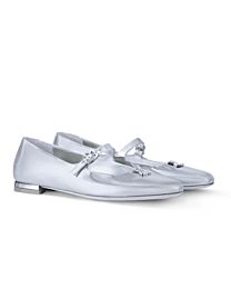 Louis Vuitton Women's Swing Mary Jane Ballet Flats Silver