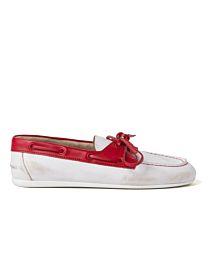 Miumiu Women's Unlined Bleached Two-tone Leather Loafers 1