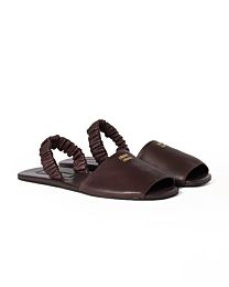 Miumiu Ruches Nappa Leather Sandals