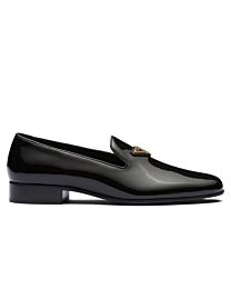Prada Women's Patent Leather Loafers 1S365N Black