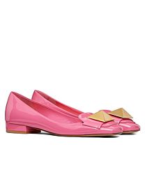 Valentino Garavani one Stud Patent Leather Ballet Flats