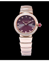Bvlgari Lvcea Diamonds Automatic Watch Henna