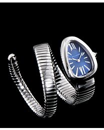 Bvlgari Stainless Steel Automatic Watch Blue