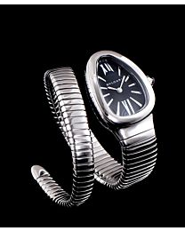 Bvlgari Stainless Steel Automatic Watch Black