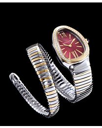 Bvlgari 18-carat gold and steel watch Henna