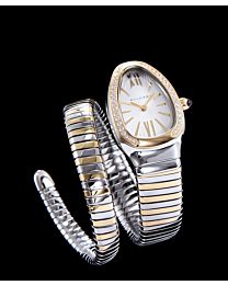 Bvlgari 18-carat gold and steel watch White