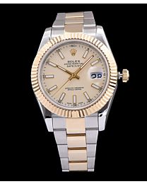 Rolex Stainless Steel Mid-size Datejust Watches Golden