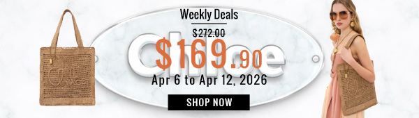 Weekly Deals, 38% off Chloe Summer Banana Tote Bag In Raffia Apricot