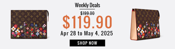Weekly Deals, 37% off Louis Vuitton LV X TM Toiletry Pouch M14180 Brown
Be the first to review this product