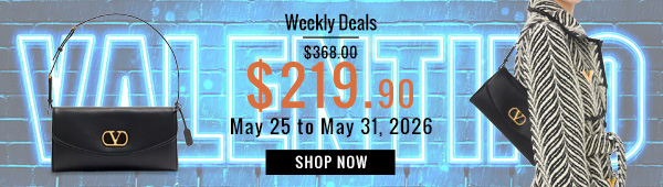 Weekly Deals, 40% off Valentino Garavani Devain Small Nappa Shoulder Bag Black