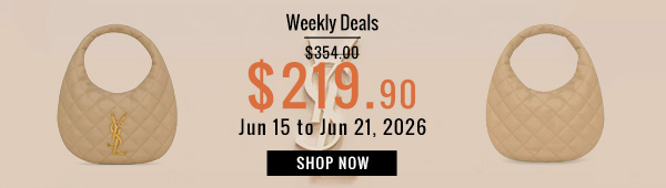 Weekly Deals, 38% off Saint Laurent Icarino In Quilted Nappa 851689 Apricot