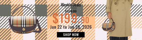 Weekly Deals, 41% off Burberry Crossbody Bag Highlands Dark Coffeet