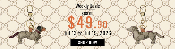 Weekly Deals, 43% off Gucci Puppy-shaped keychain 821812