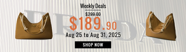 Weekly Deals, 37% off Prada Mariner large Re-Nylon Shoulder Bag 1BC244 Coffee