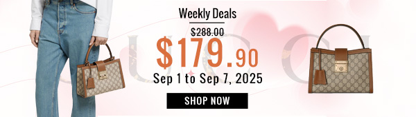 Weekly Deals, 37% off Gucci Padlock Medium Top Handle Bag 838992 Coffee