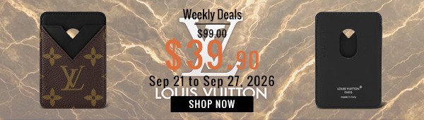 Weekly Deals, 60% off Louis Vuitton Magnetic Card Holder M13185 Black